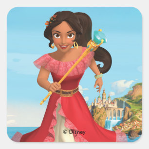 Elena   Protector of the Kingdom Square Sticker