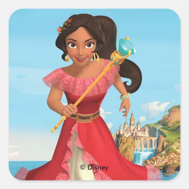 Elena | Protector of the Kingdom Square Sticker (Front)
