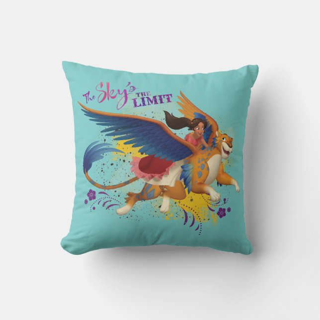 Elena | The Sky's the Limit Throw Pillow (Front)