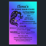 Elena's in home hair care flyer<br><div class="desc">Elena's in home hair care flyer with nice bright colors and fonts</div>