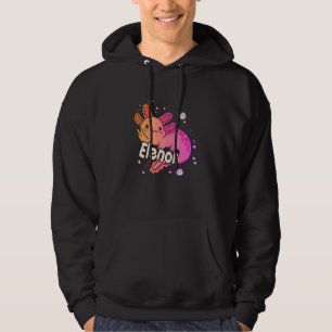 ELENOR - Beautiful girl name with adorable AXOLOTL Hoodie