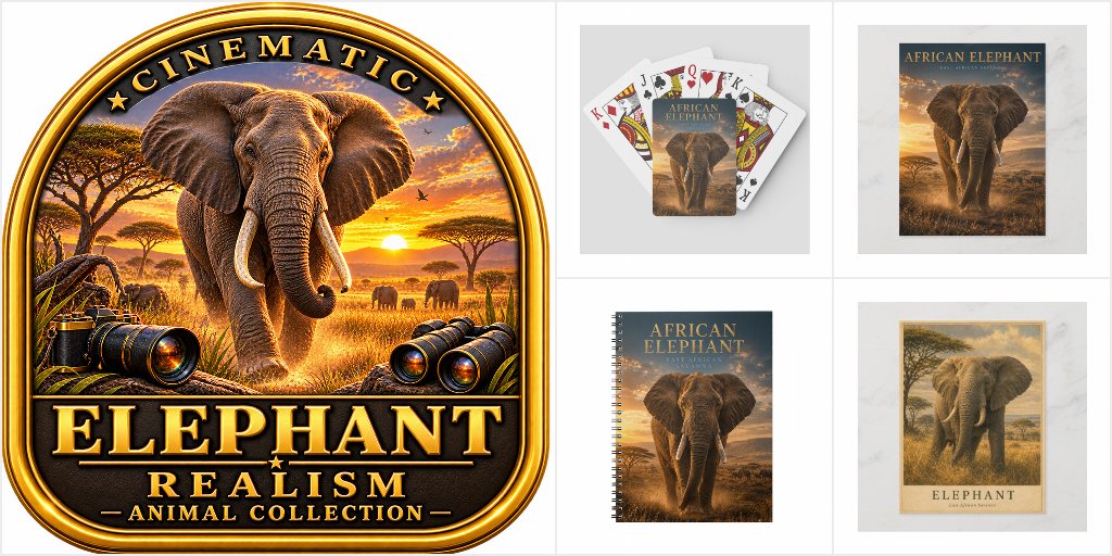 Elephant collection wildlife art