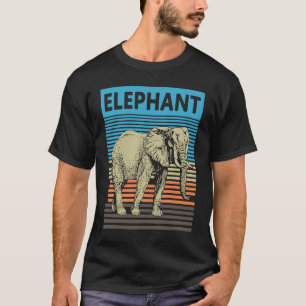Elephant 70s sunset Elephant T-Shirt