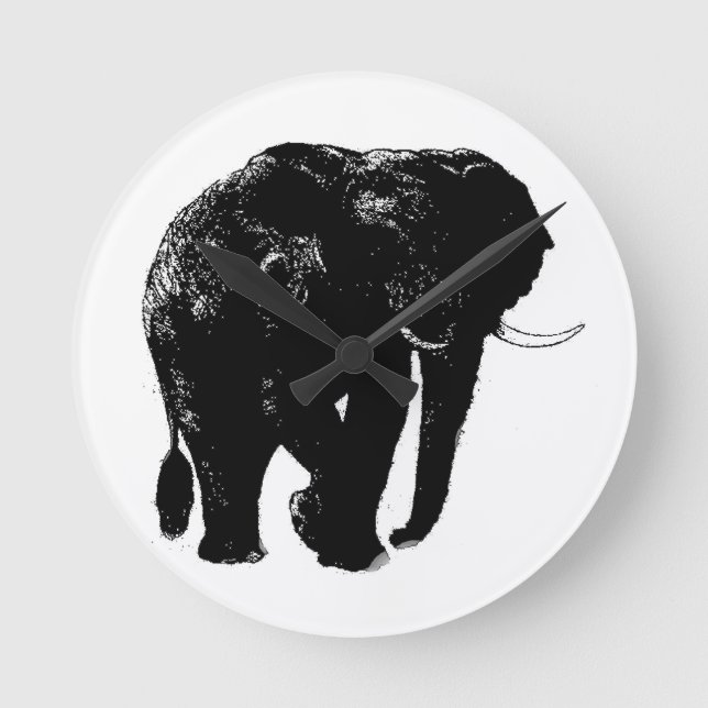 Elephant Acrylic Wall Clock (Front)