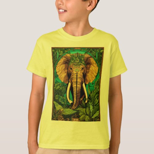 Elephant Adventures _ Kids T_Shirt Design