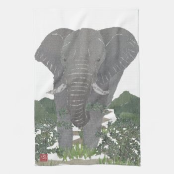 Elephant  Africa  Animal  Wildlife Towel by BlessHue at Zazzle