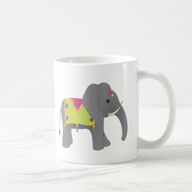Elephant All Dressed Up Coffee Mug (Right)