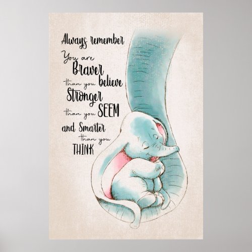 Elephant Always Remember You Are Braver Poster
