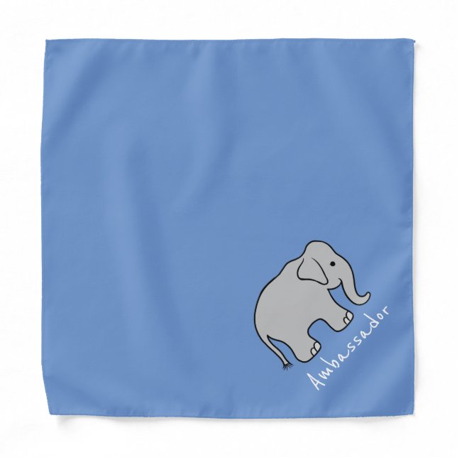 Elephant Ambassador Bandana (Front)