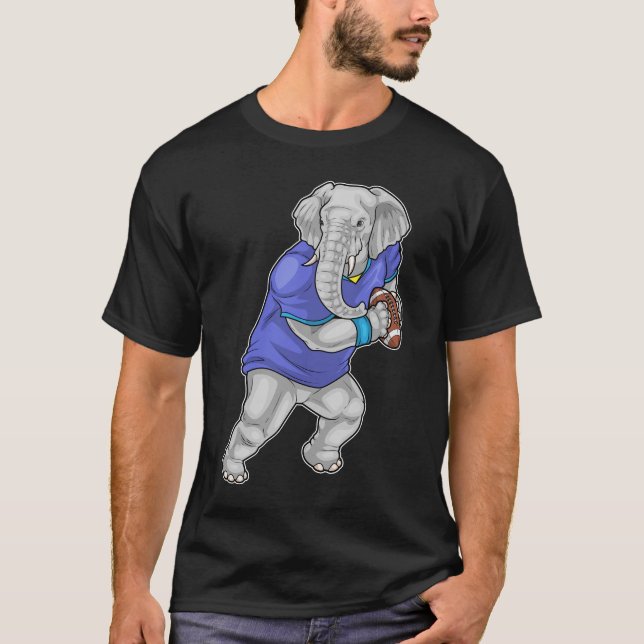 Elephant American Football T-Shirt (Front)