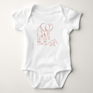 Elephant and Baby Bodysuit