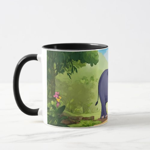 Elephant and Baby Mug for Kids