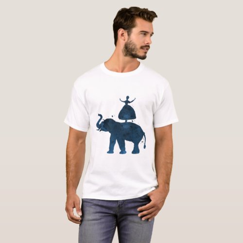 Elephant and ballerina T_Shirt