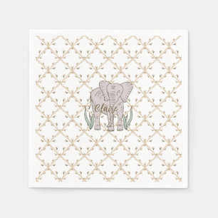 Elephant and Bamboo Napkins