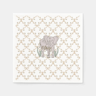 Elephant and Bamboo Napkins