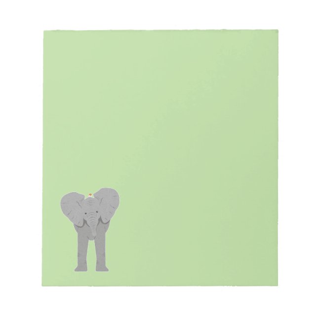elephant and bird notepad (Front)