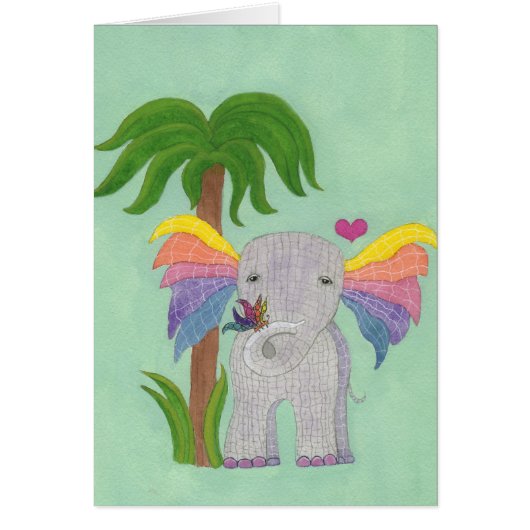 Elephant and Butterfly BFF Cards (Front)