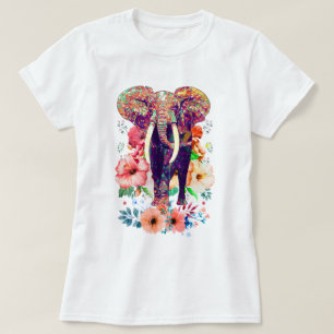Elephant and Flower T-shirt