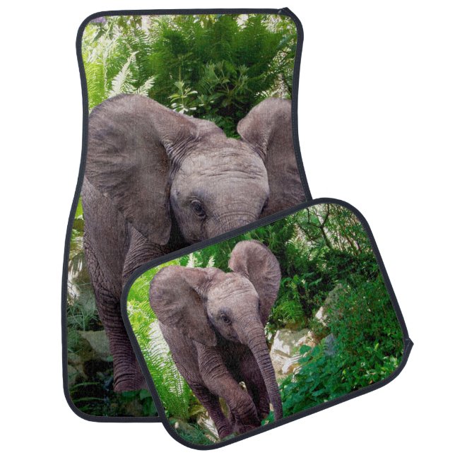Elephant and Jungle Car Mat (Set)