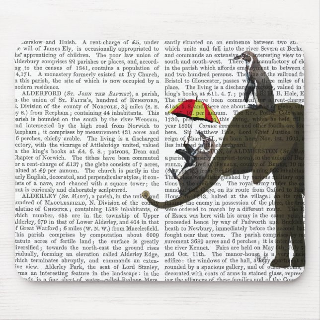 Elephant and Penguin Mouse Pad (Front)