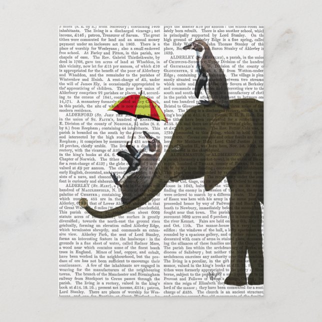 Elephant and Penguin Postcard (Front)