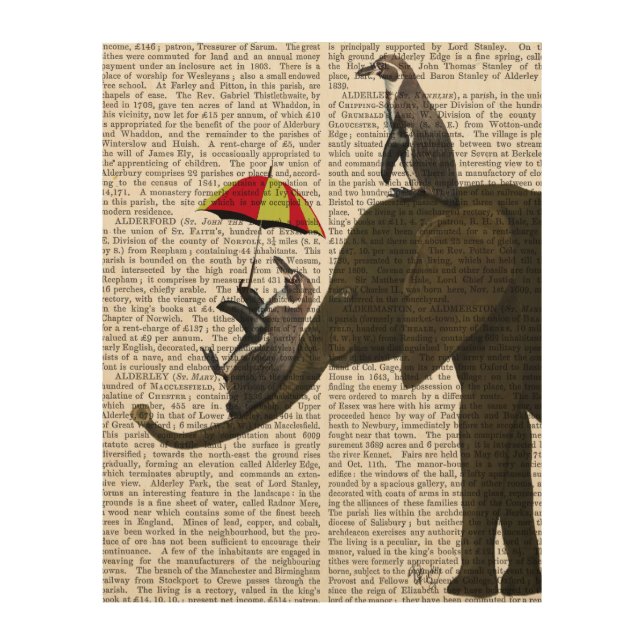 Elephant and Penguin Wood Wall Art (Front)