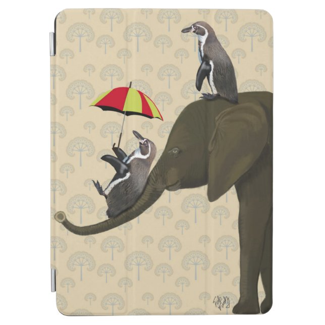Elephant and Penguins iPad Air Cover (Front)
