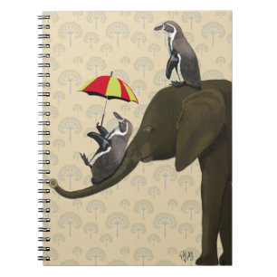 Elephant and Penguins Notebook