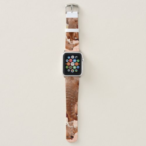 ELEPHANT AND RHINO DONT LIKE EACH OTHER APPLE WATCH BAND