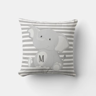 Elephant and Stripes Monogram