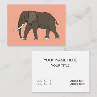 Elephant Animal Business Card