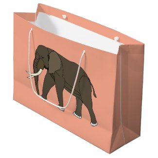 Elephant Animal Large Gift Bag