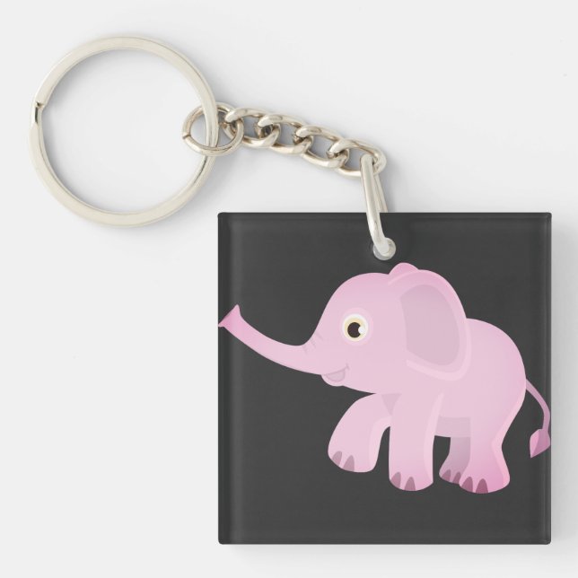 Elephant, Animal, Nature Keychain (Front)
