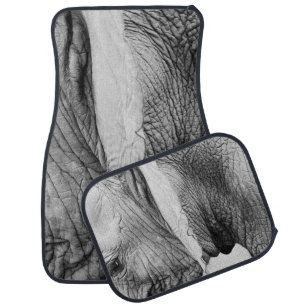 Elephant animal wildlife skin car floor mat