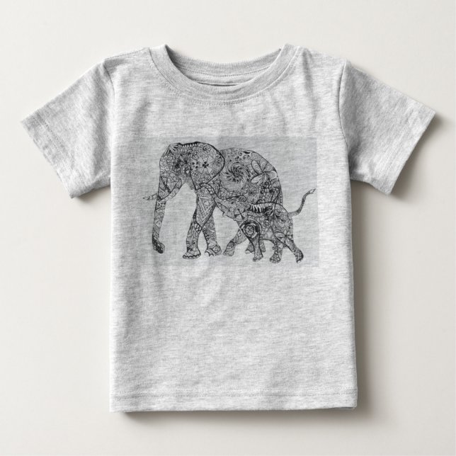 elephant are the best!! baby T-Shirt (Front)