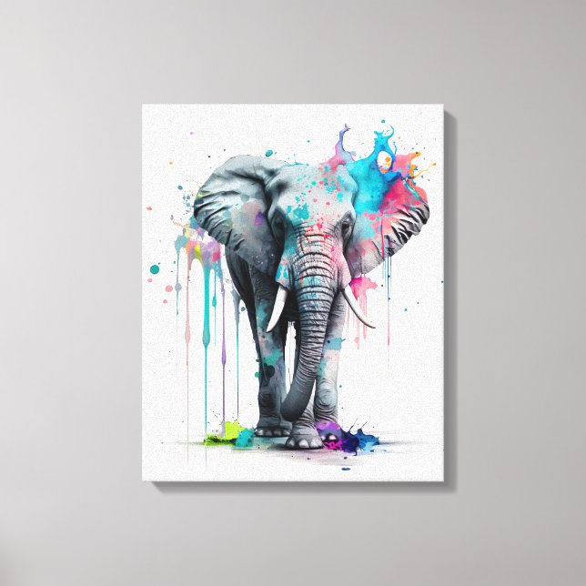 Elephant artwork? canvas print (Front)