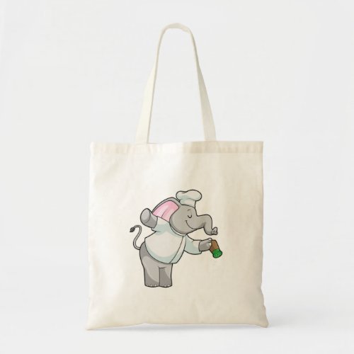 Elephant as Chef with Salt shaker Tote Bag