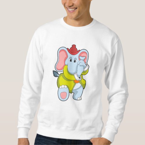 Elephant as Firefighter with Proboscis Sweatshirt