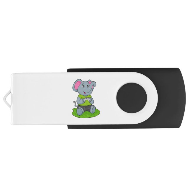 Elephant as Gamer Flash Drive (Back)