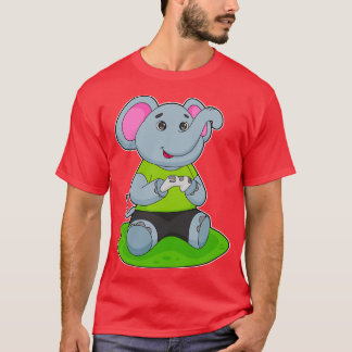 Elephant as Gamer T-Shirt