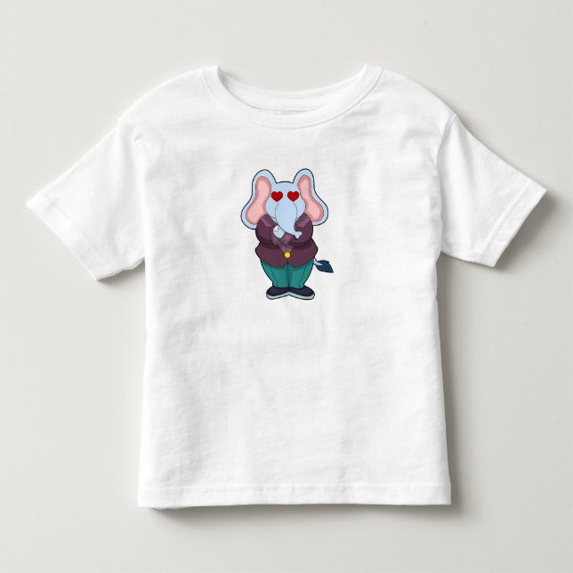 Elephant as Groom with Suit.PNG Toddler T-shirt (Front)
