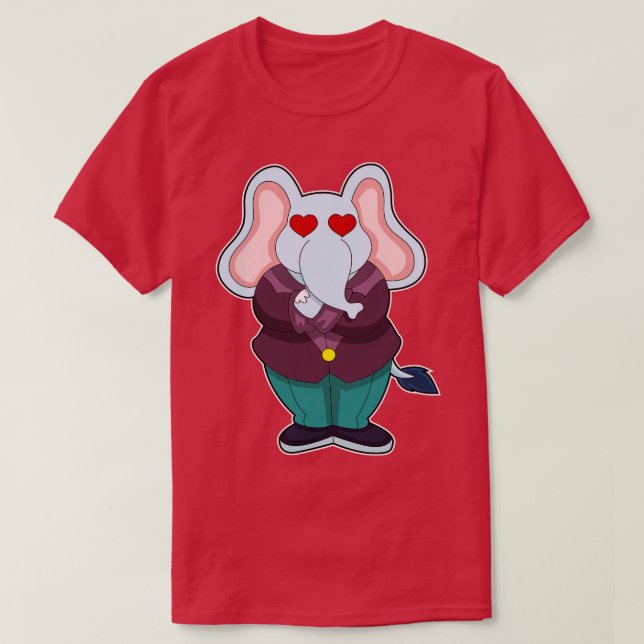 Elephant as Groom with Suit T-Shirt (Design Front)