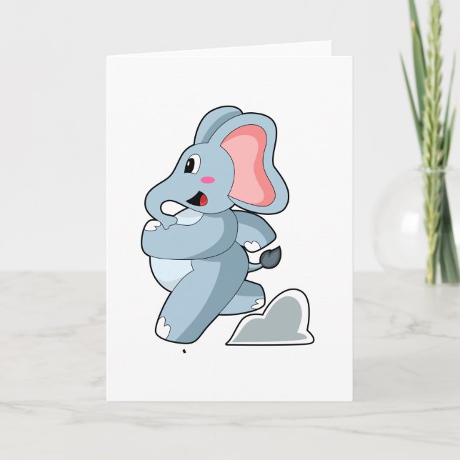 Elephant as Runner Card (Front)