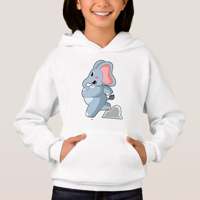 Elephant as Runner Hoodie (Front)