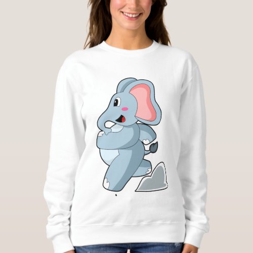 Elephant as Runner Sweatshirt