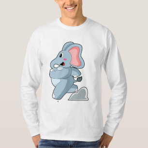 Elephant as Runner T-Shirt