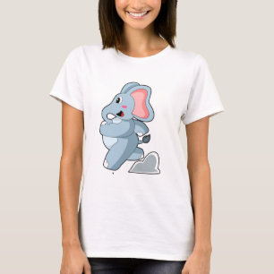 Elephant as Runner T-Shirt