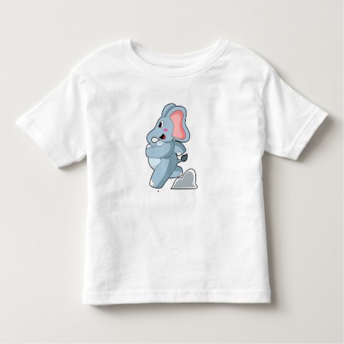Elephant as Runner Toddler T_shirt
