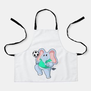 Elephant as Soccer player with Soccer.PNG Apron