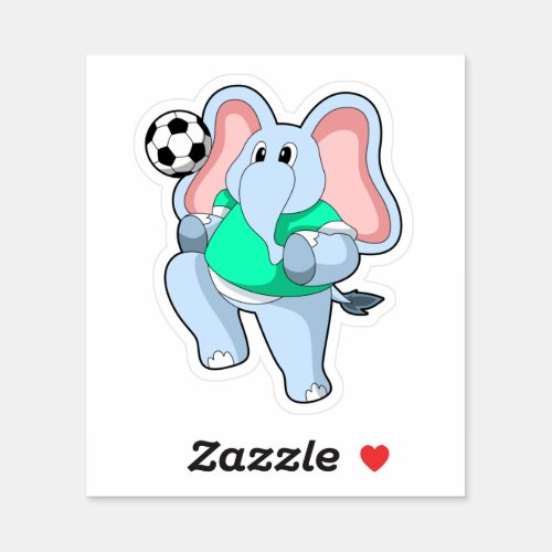 Elephant as Soccer player with SoccerPNG Sticker